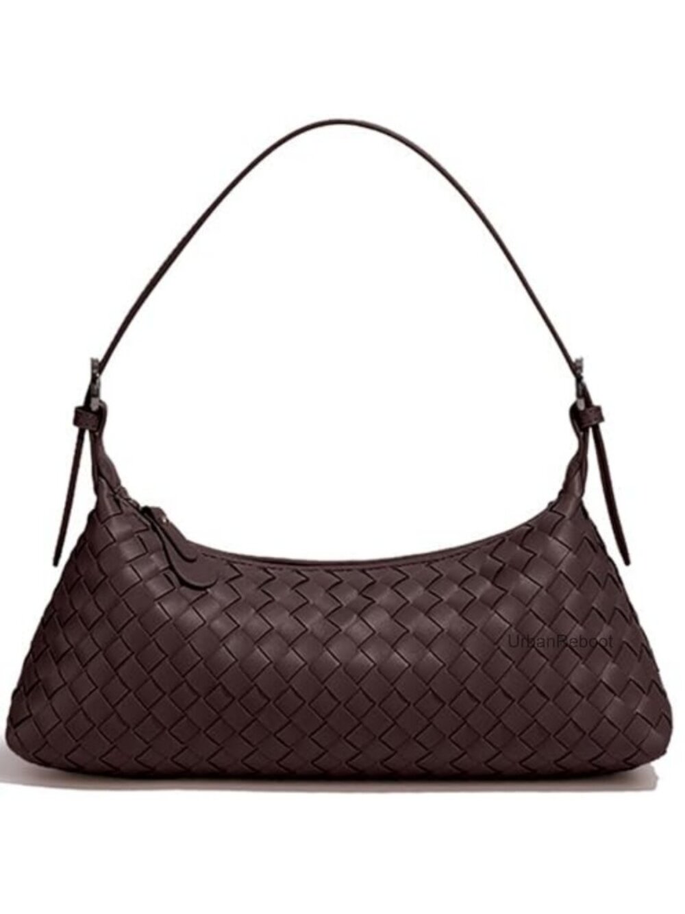 Woven Faux Leather Crossbody Hobo Shoulder Bag Small Purse Tote Handbag
